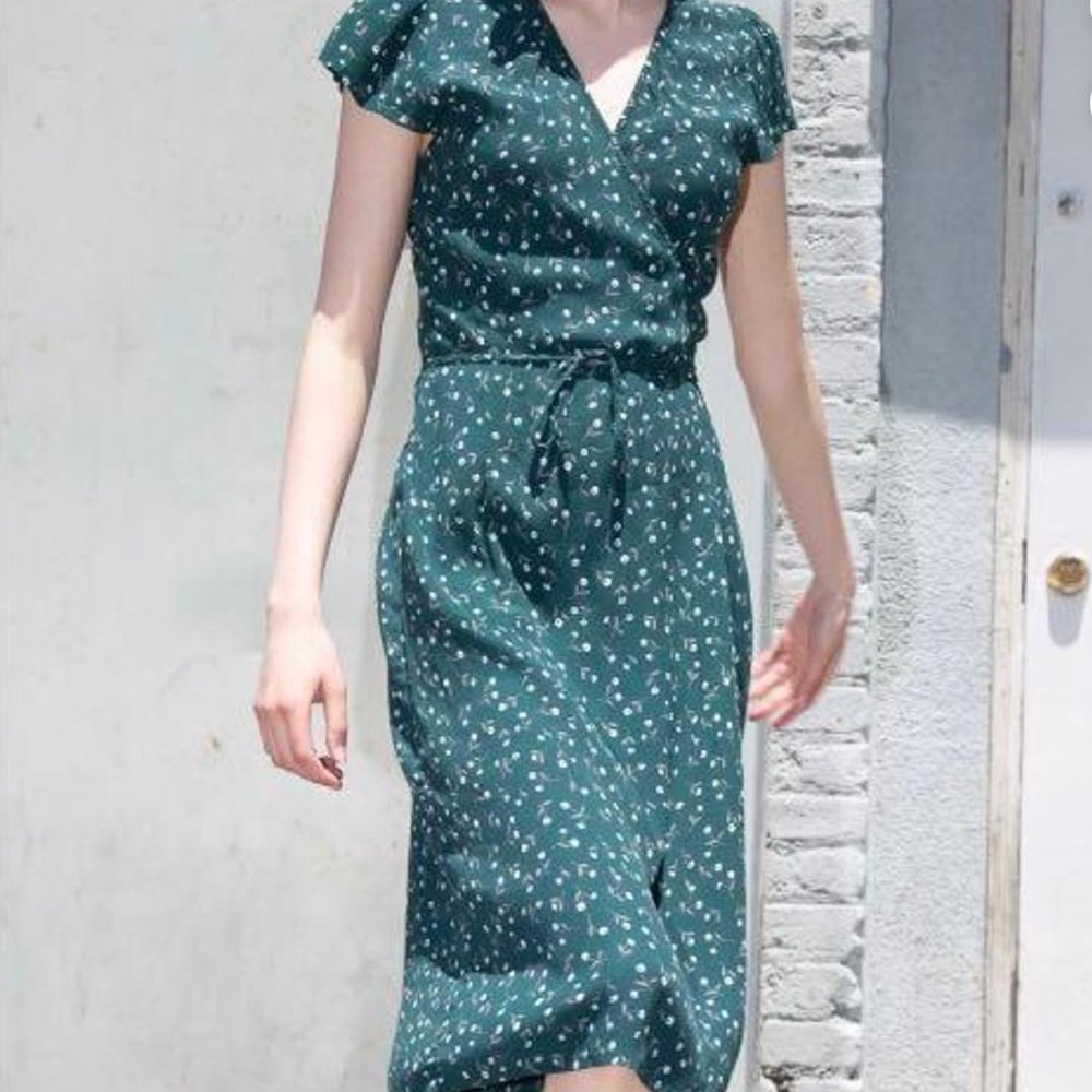 Brandy Melville Midi "Robbie" Dress in Green